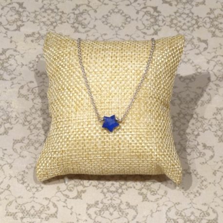 collier argent 925 et lapis-lazuli