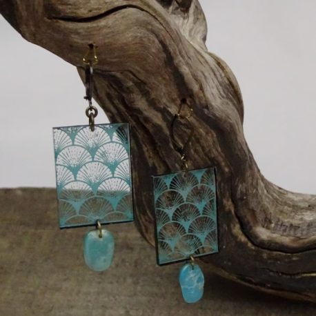 Boucles d’oreilles turquoise 4