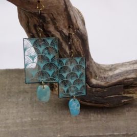 Boucles d’oreilles turquoise