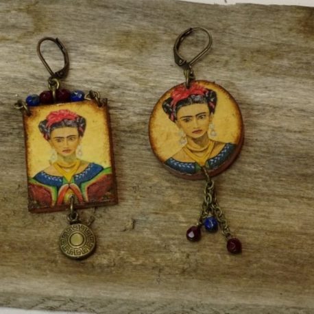 Boucles d’oreilles Frida Khalo 2