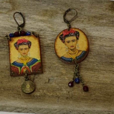 Boucles d’oreilles Frida Khalo 3