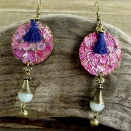 Boucles d’oreilles dentelle