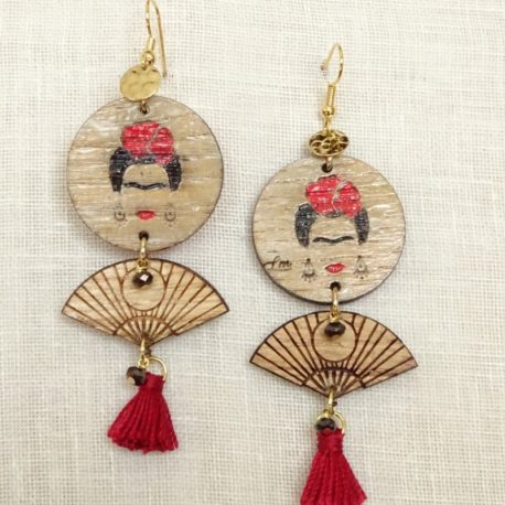 Boucles d’oreilles Frida Kahlo Lm bijoux (2)