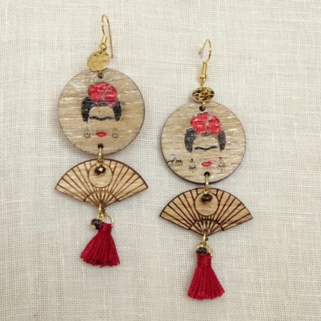 Boucles d’oreilles Frida Kahlo Lm bijoux (3)