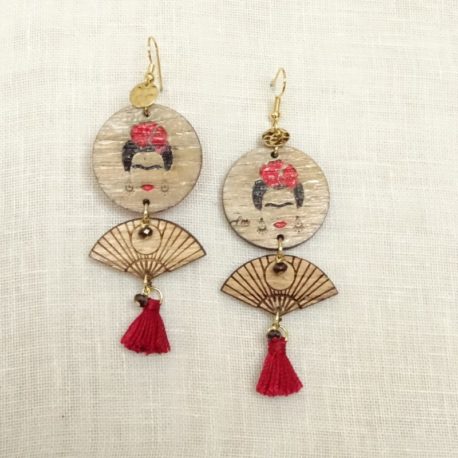 Boucles d’oreilles Frida Kahlo Lm bijoux (4)