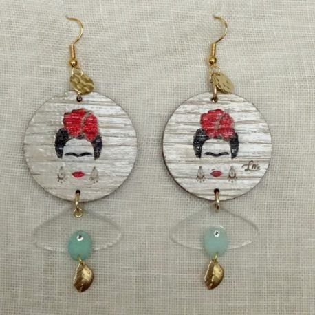 Boucles d’oreilles Frida Kahlo Lm bijoux (5)