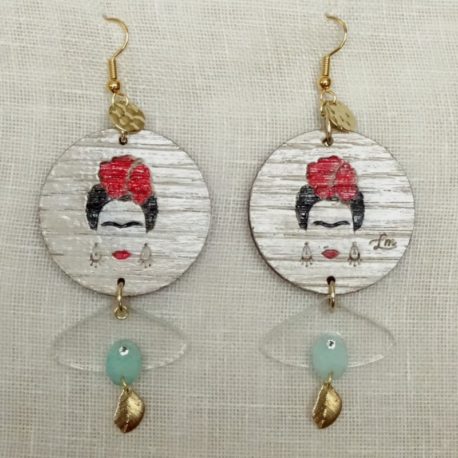 Boucles d’oreilles Frida Kahlo Lm bijoux (6)