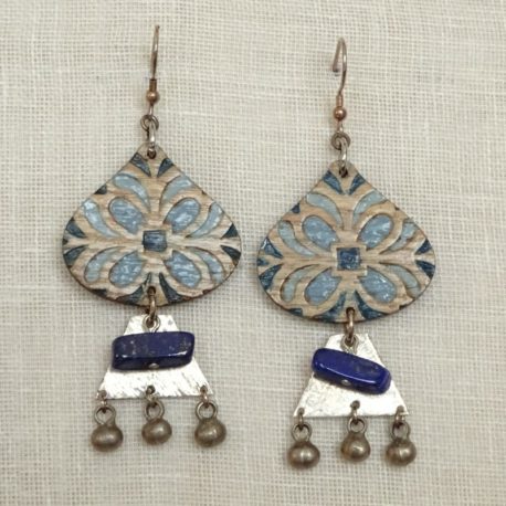 Boucles d’oreilles lapis-lazuli Lm bijoux (2)