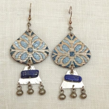 Boucles d’oreilles lapis-lazuli Lm bijoux (3)