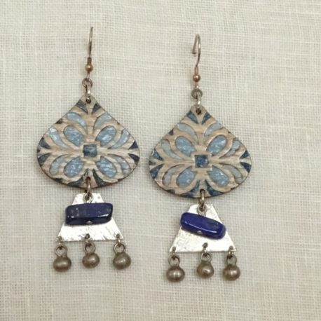 Boucles d’oreilles lapis-lazuli Lm bijoux