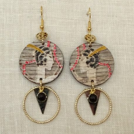 Boucles d’oreilles rétro Lm bijoux