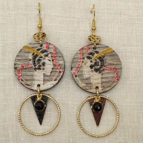 Boucles d’oreilles rétro Lm bijoux (2)