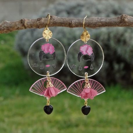 Boucles d’oreilles Frida Kahlo Lm bijoux (3)