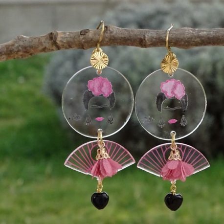 Boucles d’oreilles Frida Kahlo Lm bijoux