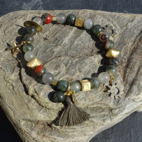 Bracelet agate et vermeil (3)