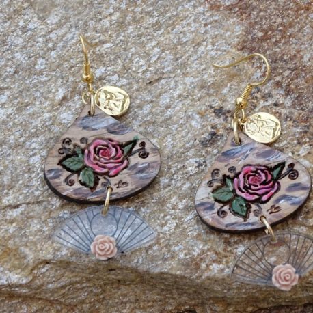 Boucles d’oreilles roses