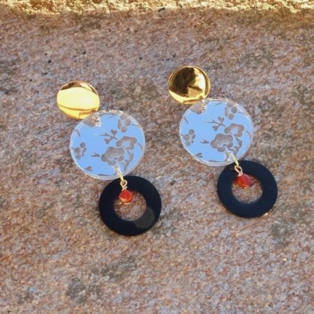 Boucles d’oreilles fleurs de cerisier