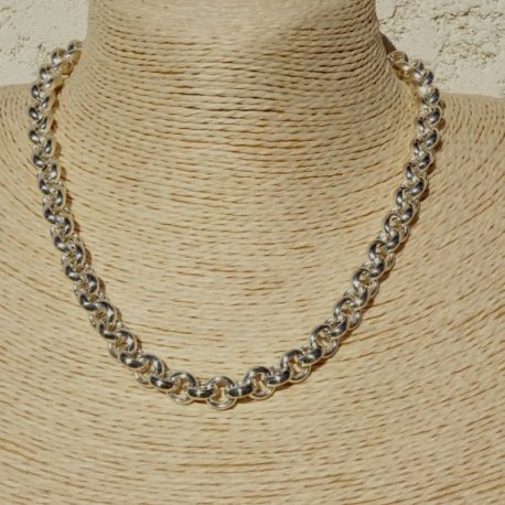 Collier argent 925 maille jaseron (2)