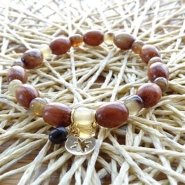Bracelet bois de bayong et corne