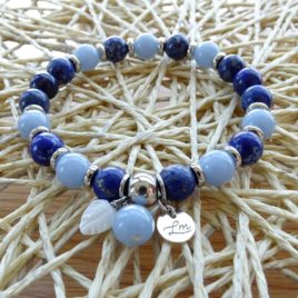 Bracelet sodalite et angélite