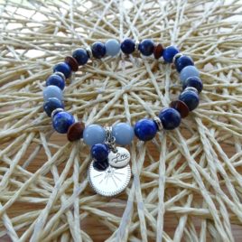 Bracelet sodalite et angélite