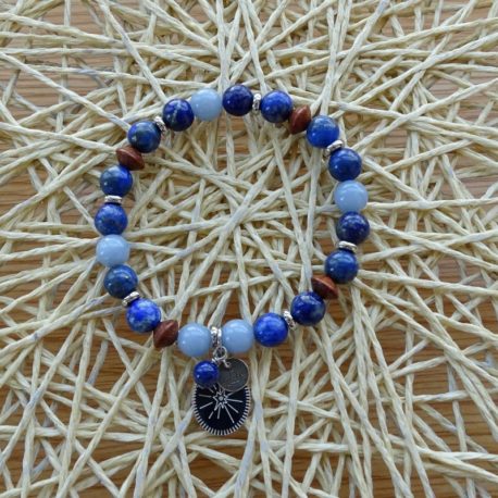 Bracelet sodalite et angélite